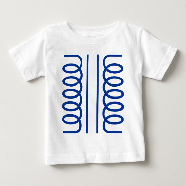 Camiseta Para Bebê Transformador elétrico (Frente)