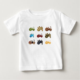 Camiseta Para Bebê Tratores