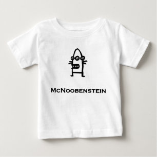 Camiseta Para Bebê Três Olhos Bot McNoobenstein