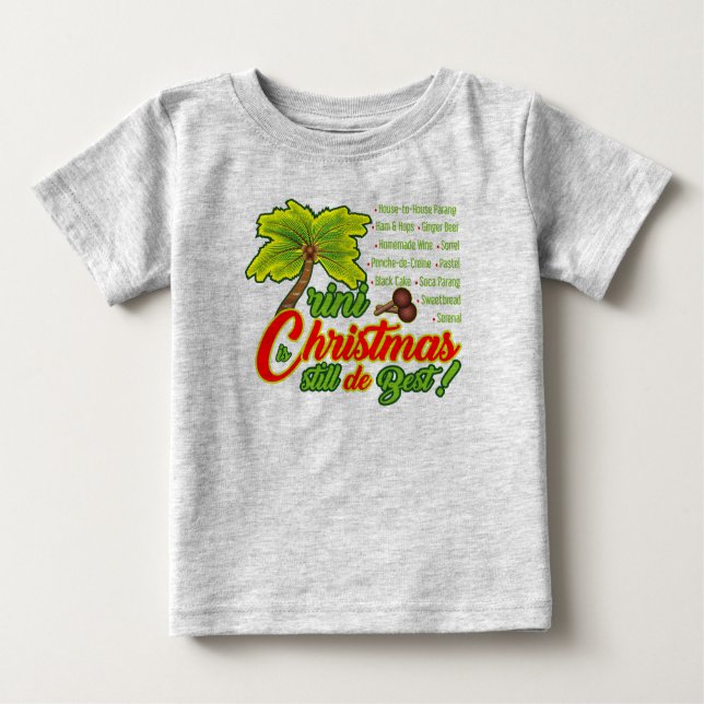 Camiseta Para Bebê Trini Christmas-Baby Romper (Frente)