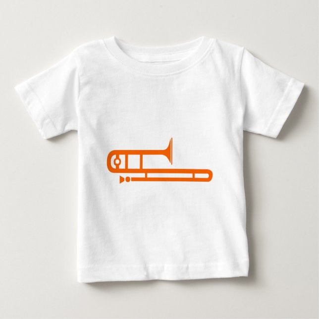 Camiseta Para Bebê Trombone (Frente)