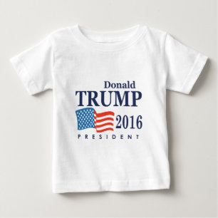 Camiseta Para Bebê Trump 2016