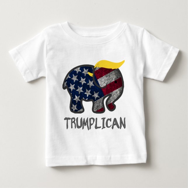 Camiseta Para Bebê Trumplican-1 (Frente)
