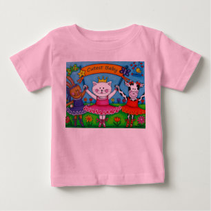 Camiseta Para Bebê Tshirt dos amigos da bailarina