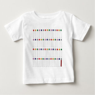 Camiseta Para Bebê Tubos da flebotomia
