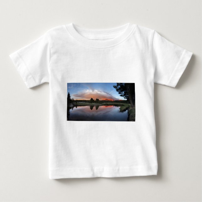 Camiseta Para Bebê Tuolumne Meadows Sunset - Yosemite John Muir Trail (Frente)