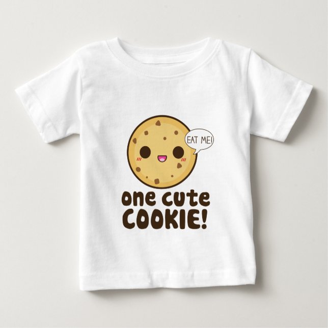 Camiseta Para Bebê Um Biscoito Bonito! (Frente)
