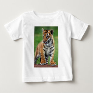 Camiseta Para Bebê Um tigre de bebê bonito