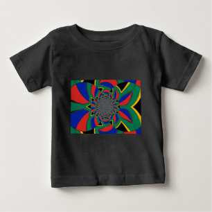 Camiseta Para Bebê Uma Nação Arco-Íris: Vibrante design da África do 