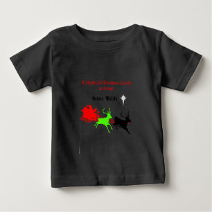 Camiseta Para Bebê Uma noite de canções de Natal e canções Hakunamata