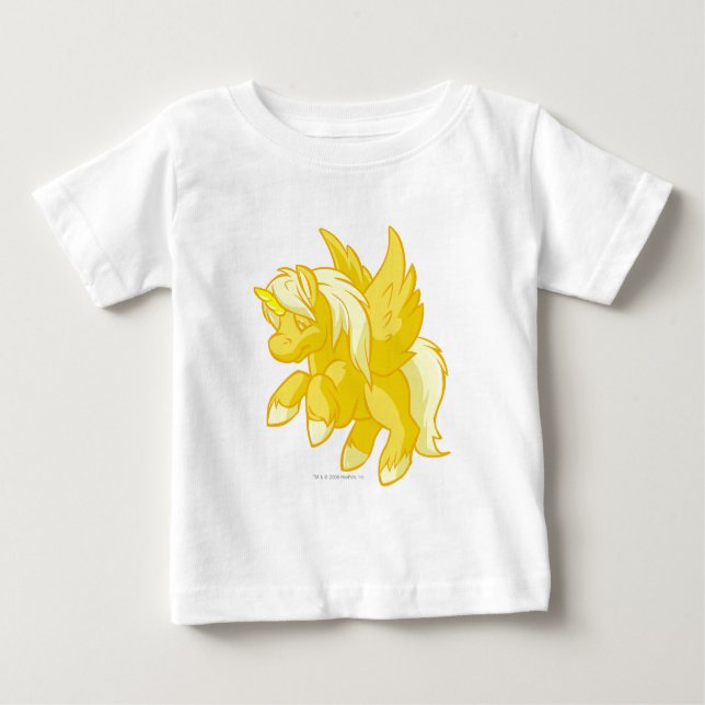 Camiseta Para Bebê Uni ouro (Frente)
