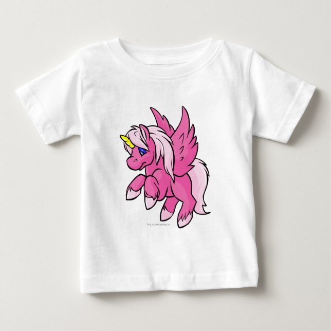 Camiseta Para Bebê Uni Rosa (Frente)