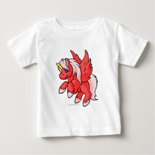 Camiseta Para Bebê Uni vermelho