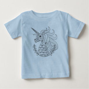 Camiseta Para Bebê Unicórnio inspirado