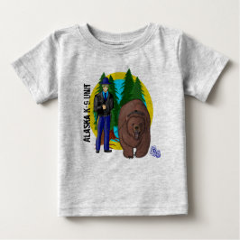 Camiseta Para Bebê Unidade K-9 do Alaska