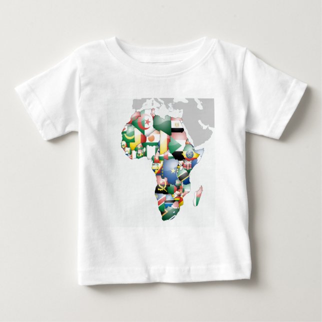 Camiseta Para Bebê Unidade na Diversidade: Coleção de Sinalizadores d (Frente)