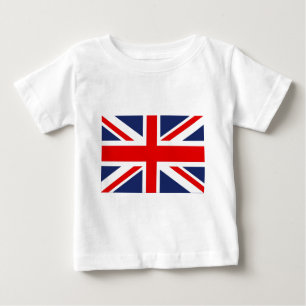 Camiseta Para Bebê Union Jack Flag-Reino Unido