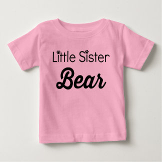 Camiseta Para Bebê Urso da Irmã Pequena