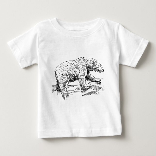 Camiseta Para Bebê Urso Grande (Frente)