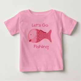 Camiseta Para Bebê Vamos Pescar Body de Bebê Orgânico
