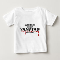 Vampiro do escritor em a noite