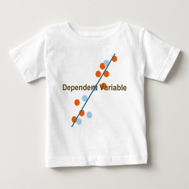Camiseta Para Bebê variável dependente (Frente)