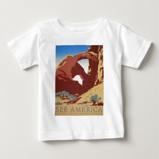 Camiseta Para Bebê Veja América II (Frente)
