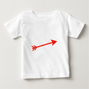 Camiseta Para Bebê Vermelho de Seta 15° O MUSEU Zazzle Dons