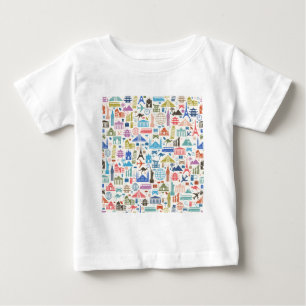 Camiseta Para Bebê viagem mundial