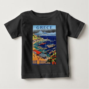Camiseta Para Bebê Viagens vintage Atenas Grécia