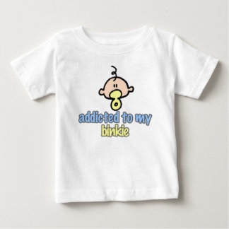 Camiseta Para Bebê Viciado no meu pestanejo (Garoto)
