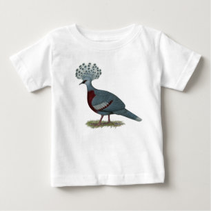Camiseta Para Bebê Victoria Crowned Pigeon