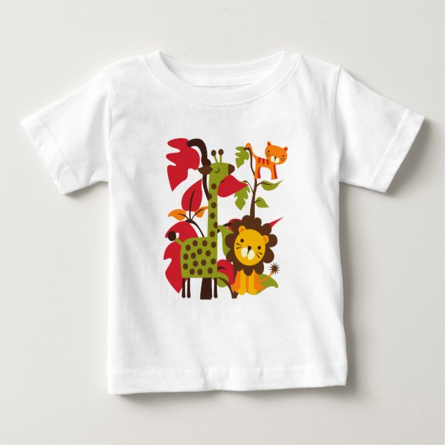 Camiseta Para Bebê Vida do safari (Frente)