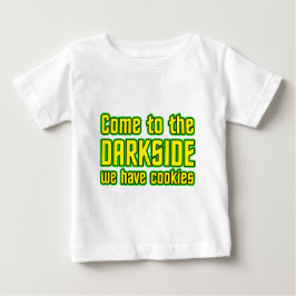Camiseta Para Bebê Vindo ao Darkside nós temos biscoitos