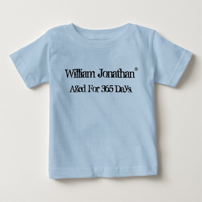 Camiseta Para Bebê Vintage Baby Birthday (Frente)