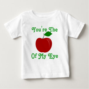Camiseta Para Bebê Você é Apple de minha parte superior do olho
