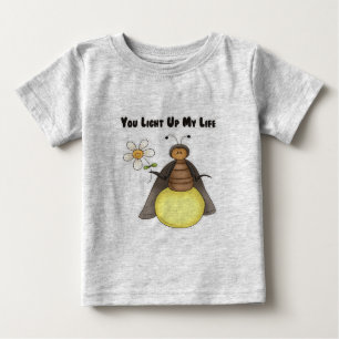 Camiseta Para Bebê Você ilumina acima minha vida