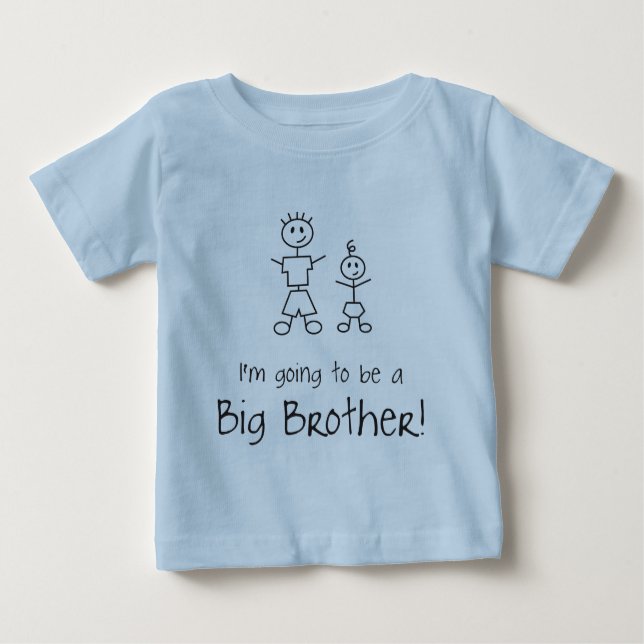 Camiseta Para Bebê Vou ser um Big Brother! (Frente)