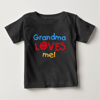 Camiseta Para Bebê Vovó me ama