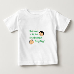 Camiseta Para Bebê Vovô Sabe Tudo