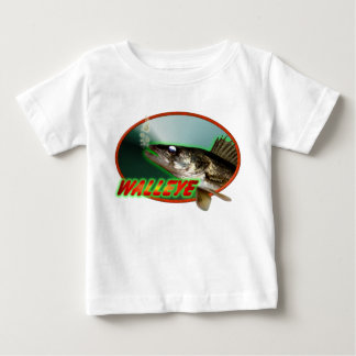 Camiseta Para Bebê Walleye Em Oval