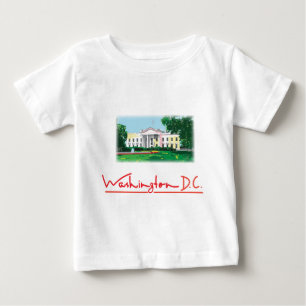 Camiseta Para Bebê Washington DC - Casa Branca