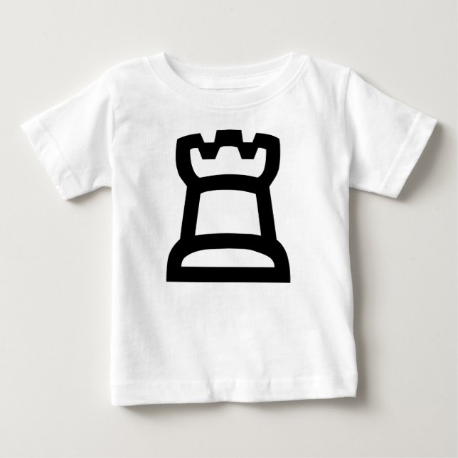 Camiseta Para Bebê White Rook (Frente)