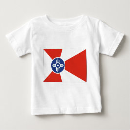 Camiseta Para Bebê Wichita Kansas ICT Flag