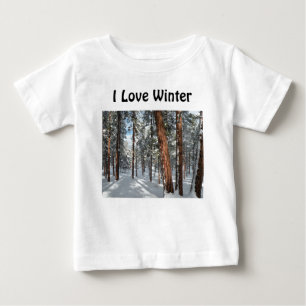 Camiseta Para Bebê Winter Ponderosa