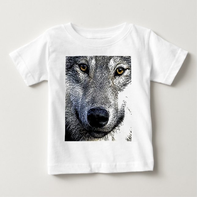 Camiseta Para Bebê Wolf Eyes (Frente)