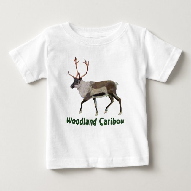 Camiseta Para Bebê Woodland Cariou (Frente)