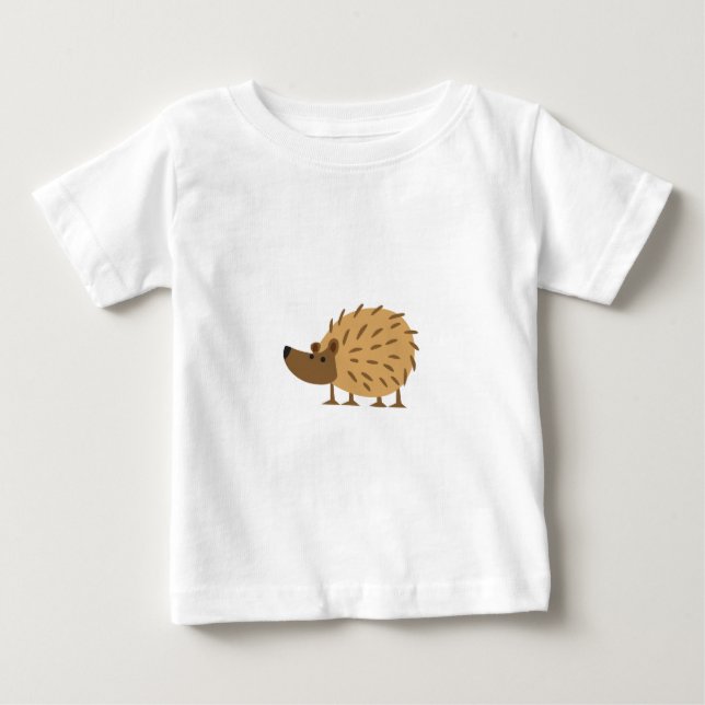 Camiseta Para Bebê Woodland Hedgehog (Frente)