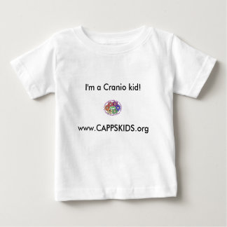 Camiseta Para Bebê www.CAPPSKIDS.org, eu sou um miúdo de Cranio!