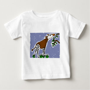 Camiseta Para Bebê XX- desenhos animados da arte do Okapi